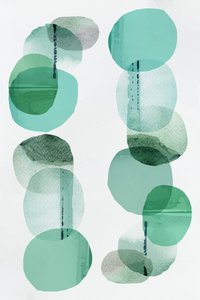 Overlapping Green Ovals by cartissi