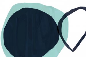 Overlapping Teal Blue