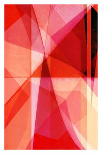 Red Geometric Layers by cartissi