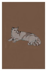 Relaxed Grey Cat by cartissi