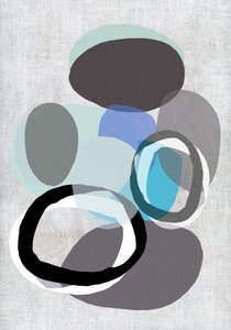 Serene Abstract Shapes by cartissi