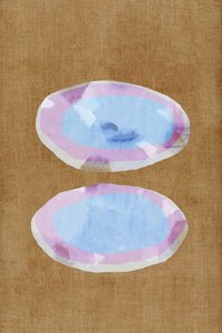Soft Blue Ovals by cartissi