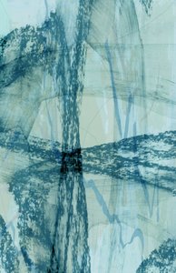 Textured Blue Abstract by cartissi