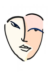 Two Tone Modern Face by cartissi