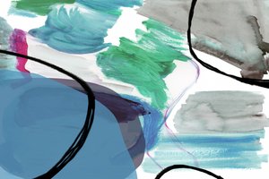 Vibrant Abstract Layers