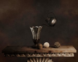 Floating Watering Can Still Life