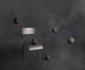 Floating Wicker Balls and Chair