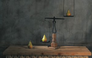 Rustic Pear Balance by chenyi wang