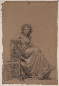 Portrait of a Seated Woman by circle of François André Vincent