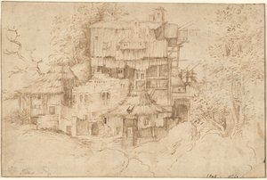 A Complex of Rustic Houses Built Over Ruins