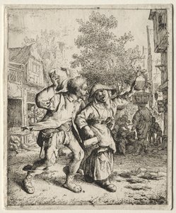 The Drunken Couple by circle of Maestro Giorgio Andreoli