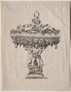 Covered Cup with Grape Festoon by copy after Antonio Fantuzzi
