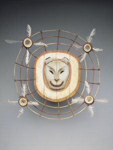 Mask depicting a bear spirit, late 19th century by culture Yupik