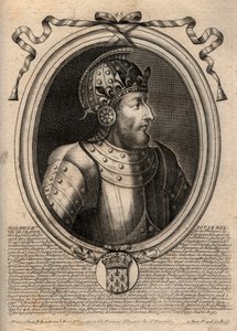 Portrait of Philip IV the Bel (1268 - 1314), King of France - Philip IV the Fair (1268-1314) King of France - Engraving from 