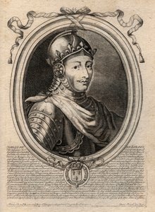 Portrait of Charles VIII (1470-1498) King of France - Engraving from 