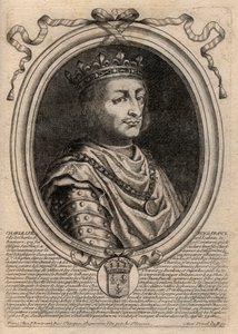 Portrait of Charles VII (1403-1461) King of France - Charles VII (1403-1461) King of France by de Larmessin
