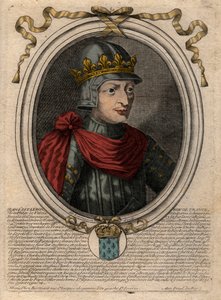 Portrait of John II the Good, King of France. Engraving from 
