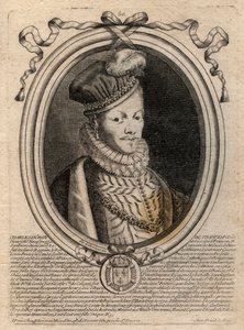 Portrait of King Louis XII (1462-1515) - Portrait of Louis XII of France (1462-1515), King of France - Engraving from 