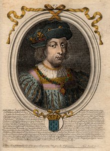 Portrait of Philip V the Long (1294-1322), King of France - engraving from 