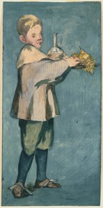 Boy Carrying a Tray