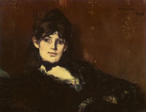 Berthe Morisot Reclining by Édouard Manet
