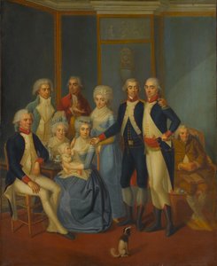 Portrait of a Military Family, ca. 1789-90 by early 19th century painter.