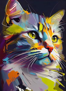 Abstract Cute Cat