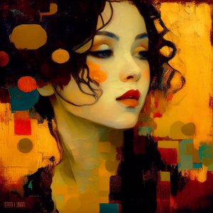 Abstract Feminine Portrait, Beautiful Attractive Woman