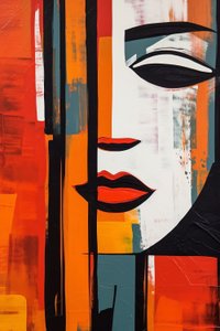 Abstract Woman Face