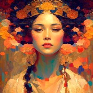 Abstract Portrait, Beautiful Chinese Woman