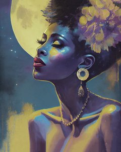 Beautiful lady, vintage portrait