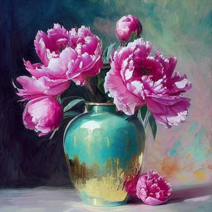 Pink Flower Painting