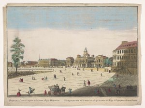 View of the Palacio del Buen Retiro in Madrid by familie Remondini (attributed to)