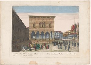 View of the Town Hall in Udine by familie Remondini (attributed to)