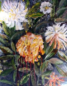 Bleeding peony, 2017 by jocasta shakespeare