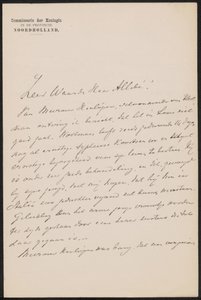 Letter to August Allebé