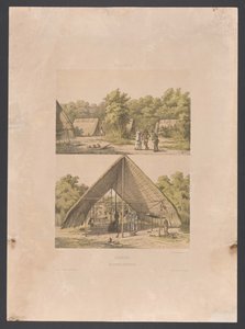 Arawak Camp in Suriname by jonkheer Jacob Eduard van Heemskerck