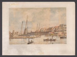 Waaigat and City Wall of Willemstad (Views from the West Indies) by jonkheer Jacob Eduard van Heemskerck
