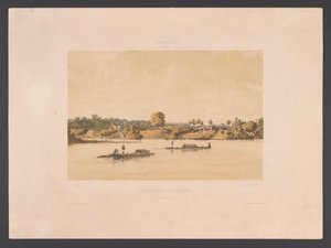 Waterfront and Roadstead in Paramaribo (Views from the Dutch West Indies) by jonkheer Jacob Eduard van Heemskerck