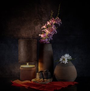 Moody Floral Still Life by larryliu