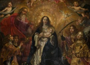 Parish Church (Sint-Walburgakerk). Painting. Nicolas De Liemaeckere