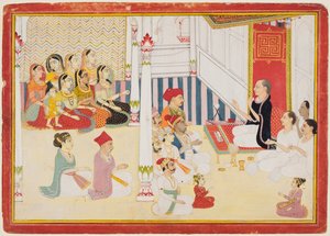 Svetambara Jain Teacher Giving Instruction by possibly by Sahib Ram