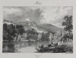 Picturesque and Romantic Voyages in Old France. Auvergne: Château Neuf