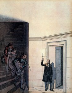 Emperor Napoleon I Bonaparte and His Chamberlain After the Announcement of Her Divorce by pseudonym for Onfray de Breville Jacques Job