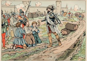 Henri IV Gives Money and Frees Peasants Who Tried to Introduce Food into Paris (Illustration from 