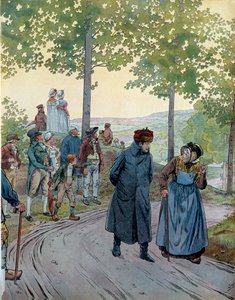 Emperor Napoleon I Bonaparte Converses with a Good Old Man