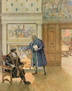 Emperor Charles V Visiting the Great Merchants and Financiers of Antwerp by pseudonym for Onfray de Breville Jacques Job