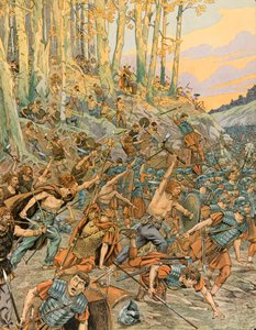Battle of Aduatuca by pseudonym for Onfray de Breville Jacques Job