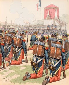 Mass Given at the Camp of Chalon under Napoleon III, Private Collection by pseudonym for Onfray de Breville Jacques Job
