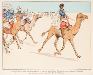 Napoleon Bonaparte on Expedition to Egypt with the Army and Scientists in 1798